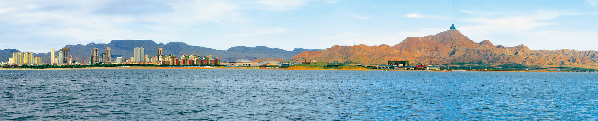 乌海湖全景